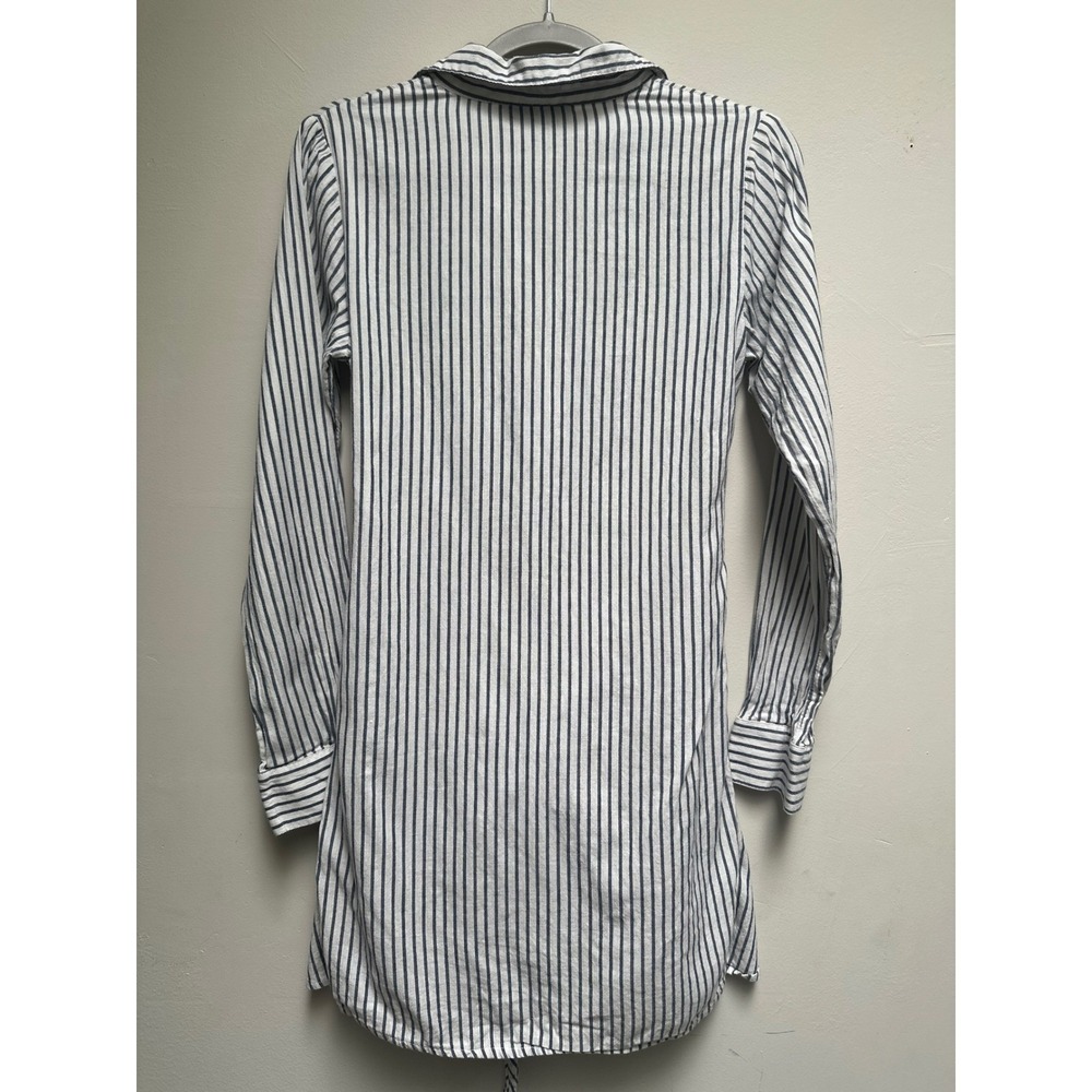 Lightweight Shirt Dress 100% Cotton Beachy Casual Elevated Chic Western